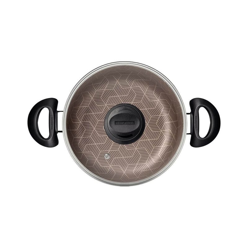 caçarola tramontina paris antiaderente 20cm 2,9l vermelho - 28524720