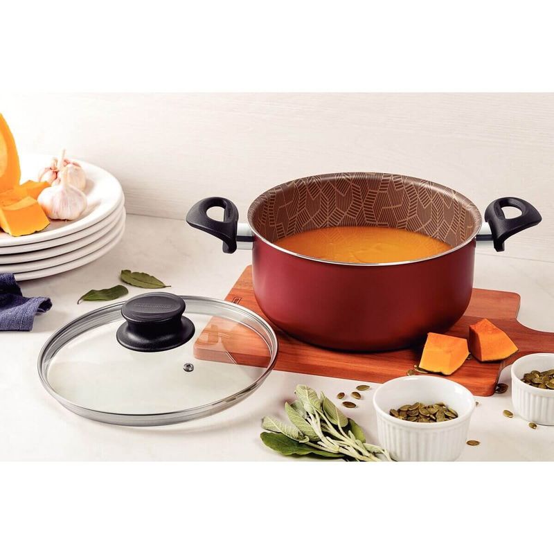 caçarola tramontina paris antiaderente 20cm 2,9l vermelho - 28524720