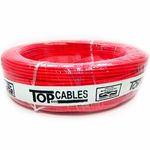 cabo elétrico top cables 6mm 50 metros vermelho (mp)