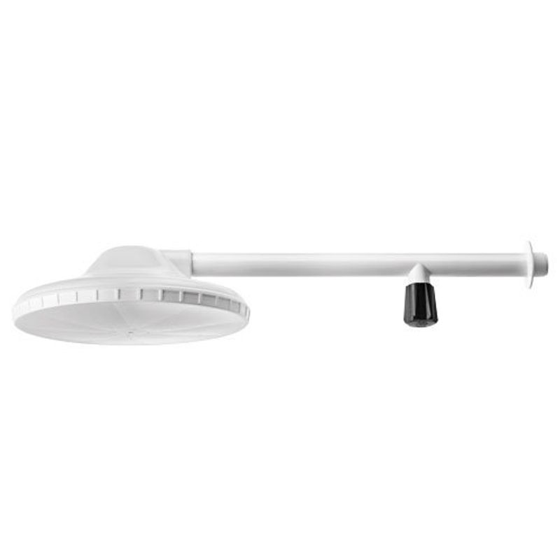 chuveiro 8” com braço registro de 30cm plástico herc 1/2" branco médio (mp)