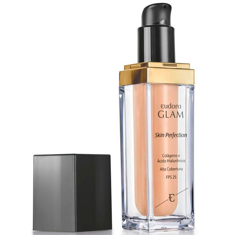 base líquida eudora glam skin perfection cor 35 30ml
