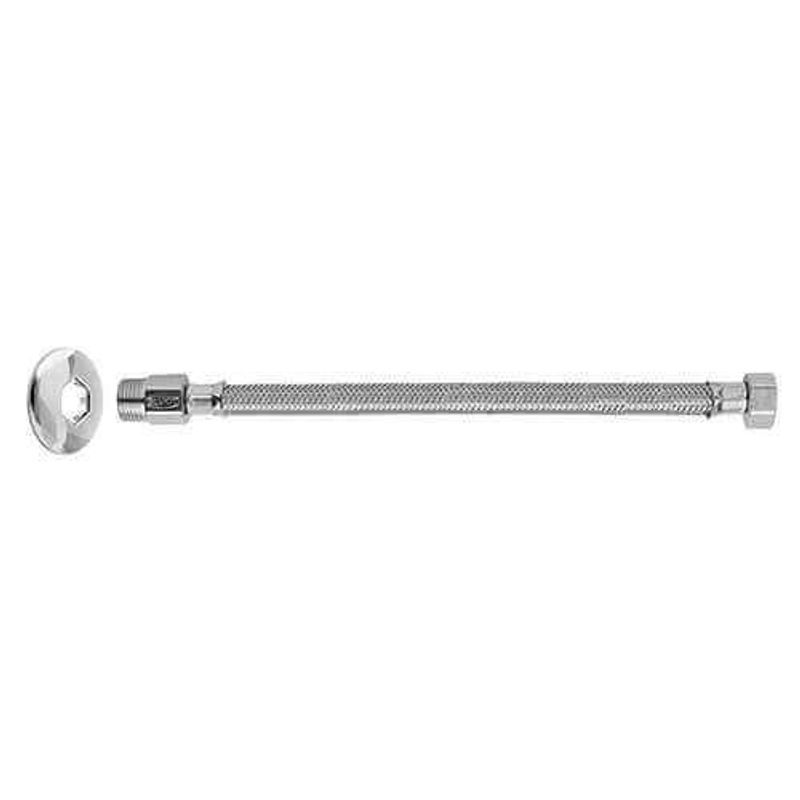 ligação flexível blukit para água morna e fria 1/2 40cm aço inox (mp)