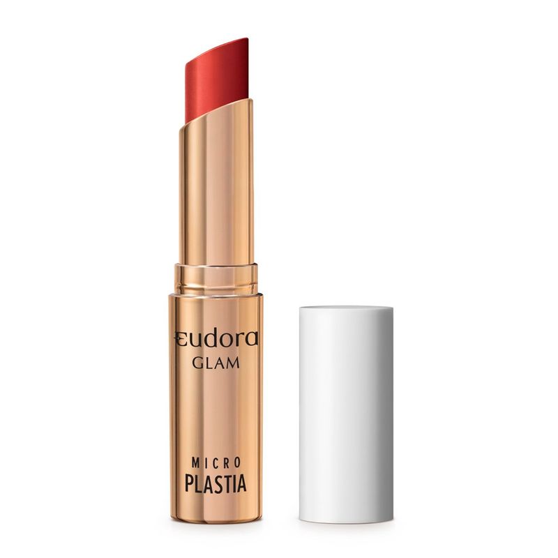 batom eudora glam microplastia vermelho ruby