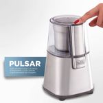 moedor black+decker elétrico de café e grãos gourmand gris cinza - mg200-br