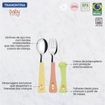 jogo de talheres tramontina baby friends infantil 03 peças 23797906