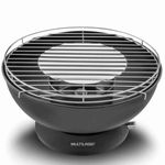 churrasqueira multilaser portátil smokeless a carvão preto - ce143