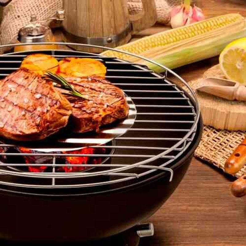 churrasqueira multilaser portátil smokeless a carvão preto - ce143