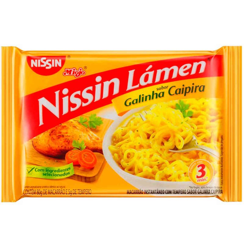 macarrão instantâneo lámen galinha caipira 85g