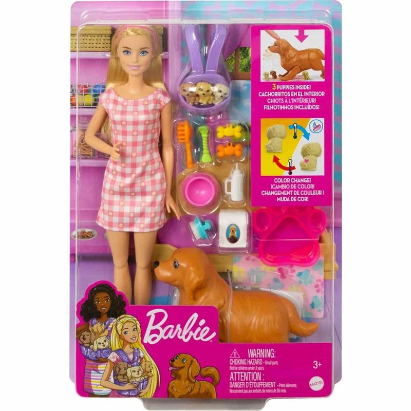 boneca mattel barbie cachorrinhos recém-nascidos