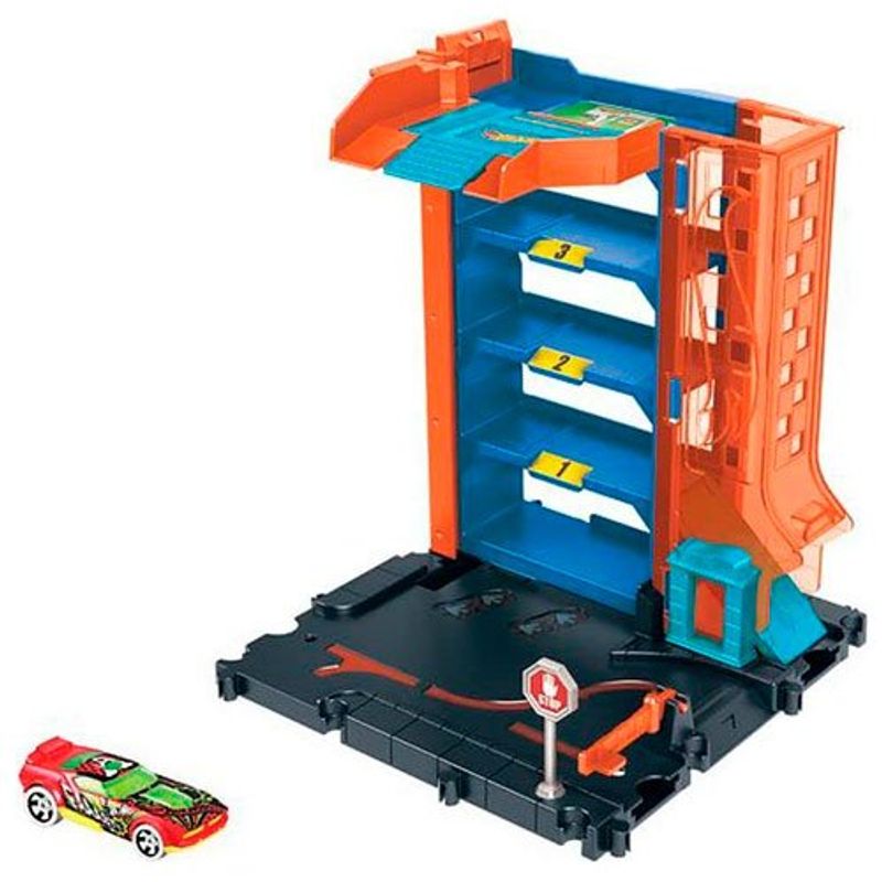 pista mattel hot wheels city garagem - hdr28