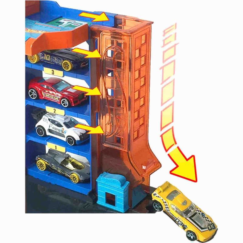 pista mattel hot wheels city garagem - hdr28