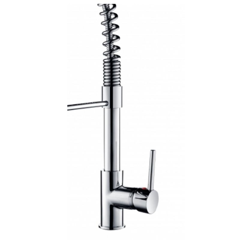 torneira de cozinha celite gourmet de mesa monocomando com bica móvel e 2 funções cromado (mp)