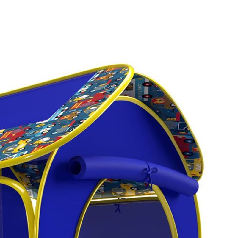 barraca infantil zippy toys casa mini panda azul - 8352-bs22mp