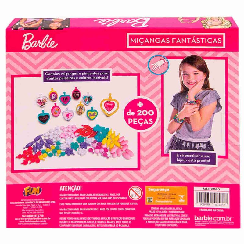 miçangas fun barbie fantásticas - f0085-5