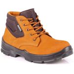 bota bracol nº44 bae couro nobuck cadarço bico plástico marrom castor (mp)