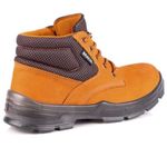 bota bracol nº44 bae couro nobuck cadarço bico plástico marrom castor (mp)