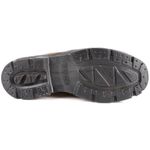 bota bracol nº44 bae couro nobuck cadarço bico plástico marrom castor (mp)