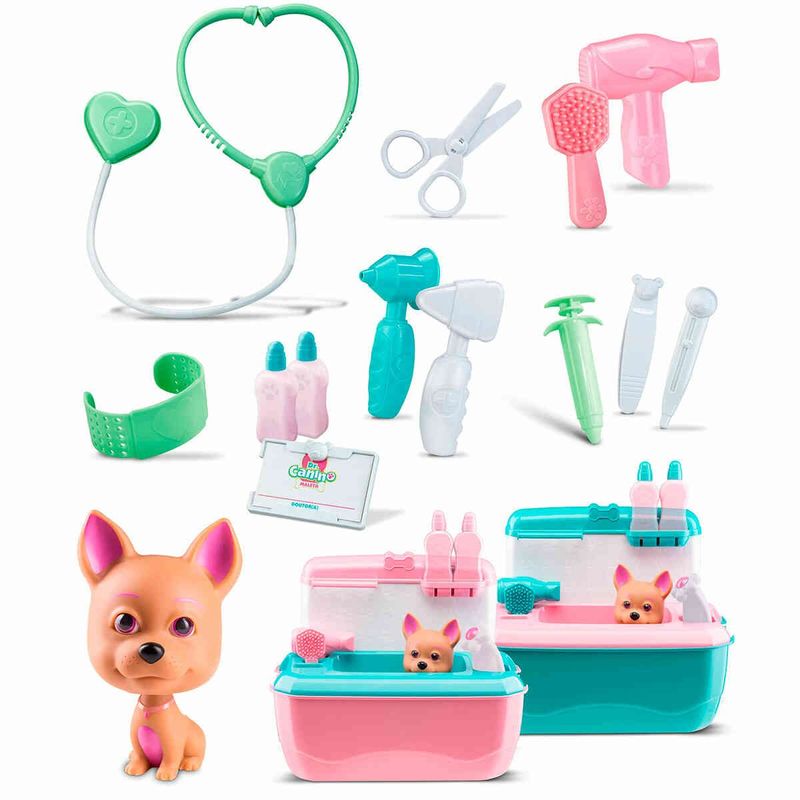 maleta roma dr. canino rosa - 5512