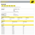 eletrodo esab ok serralheiro 1kg 3,25mmx350mm - 6013 (mp)