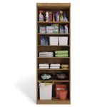 sapateira multiuso kappesberg 2 portas 6 prateleiras nogueira s4008