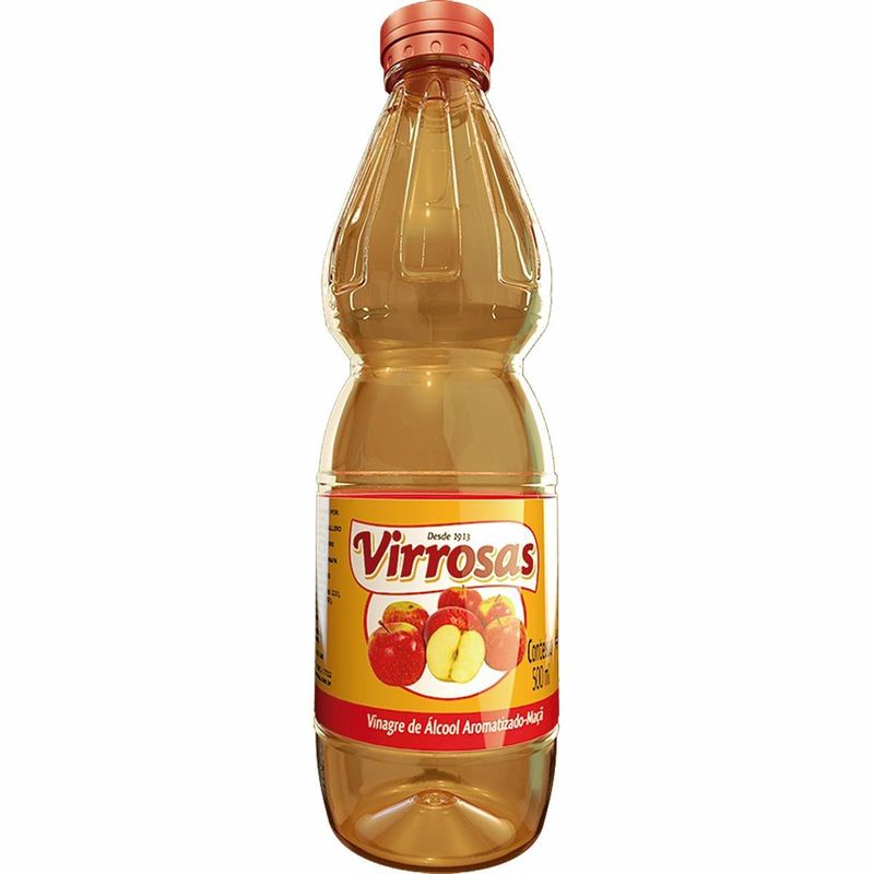 vinagre de álcool maçã virrosas 500ml