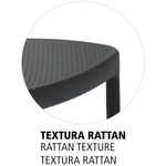 cadeira laura tramontina ratan preto 92032009