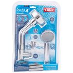 ducha 4" fame com desviador e mangueira 1,8m 3752 cromado (mp)