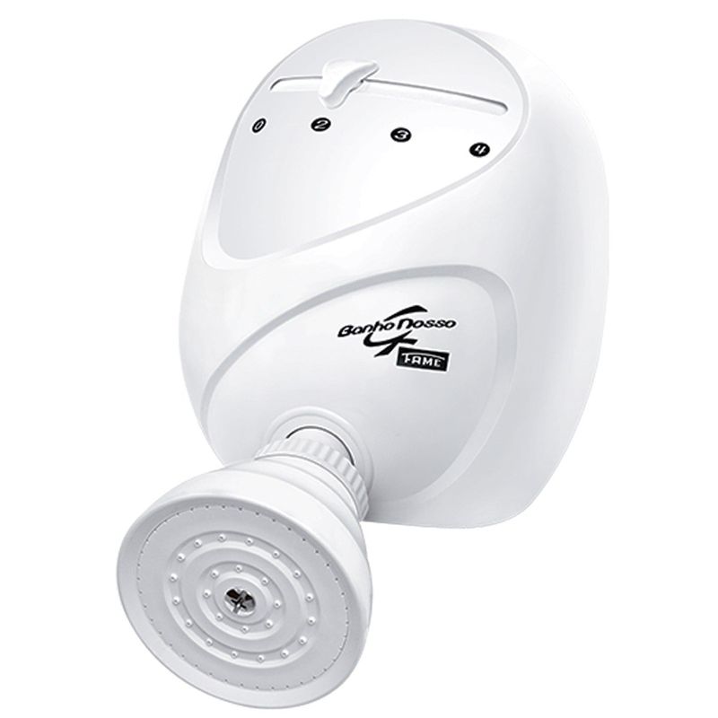chuveiro com cano fame banho nosso 4 temperaturas 5400w 127v 2151 (mp)