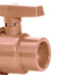 registro esfera amanco soldável 25mm marrom (mp)