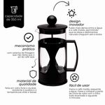 cafeteira mimo style prensa francesa 350ml preto - 6116-afp350