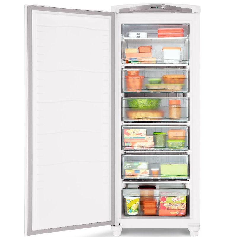 freezer consul vertical 231 litros controle de temperatura externo branco cvu26fb