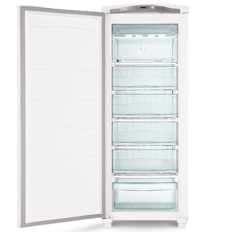 freezer consul vertical 231 litros controle de temperatura externo branco cvu26fb
