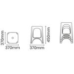 banqueta tramontina niterói eco branco 92411010