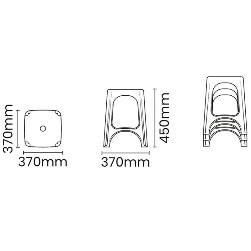 banqueta tramontina niterói eco branco 92411010