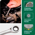 chave combinada com catraca sata 11mm st43204st (mp)
