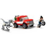 bloco lego jurassic world 181 peças captura dos velociraptores blue e beta - 76946