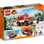 bloco lego jurassic world 181 peças captura dos velociraptores blue e beta - 76946
