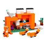 bloco lego minecraft 193 peças pousada da raposa - 21178