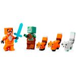 bloco lego minecraft 193 peças pousada da raposa - 21178