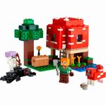 bloco lego minecraft 272 peças a casa cogumelo - 21179