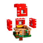 bloco lego minecraft 272 peças a casa cogumelo - 21179
