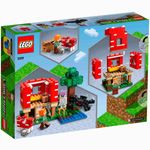 bloco lego minecraft 272 peças a casa cogumelo - 21179