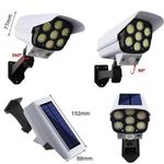 câmera solar led ecosolis ecc modelo câmera de segurança led com sensor de monitoramento