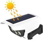 câmera solar led ecosolis ecc modelo câmera de segurança led com sensor de monitoramento