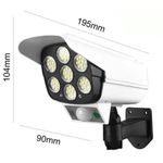 câmera solar led ecosolis ecc modelo câmera de segurança led com sensor de monitoramento