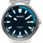 relógio analógico orient masculino prata mbss1196apasx