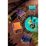 banqueta de praia tramontina fiji laranja e amarelo 92900301