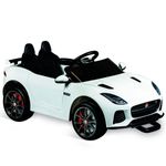 carro bandeirante jaguar com controle remoto elétrica 12v branco - 2741