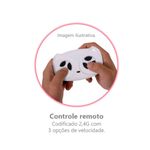 carro bandeirante jaguar com controle remoto elétrica 12v branco - 2741