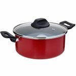 caçarola brinox com tampa ruby 2,6 litros vermelha 7131/459 v